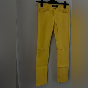 Yellow Stretch Skinny Jeans